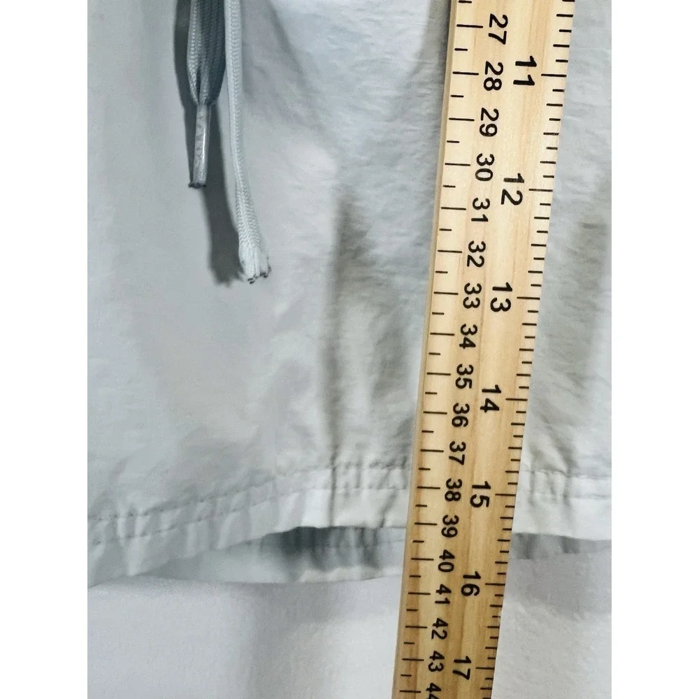 Vans Primary Volley Shorts Mens M Gray Elastic Waist Skate FLAWED DRAWSTRING